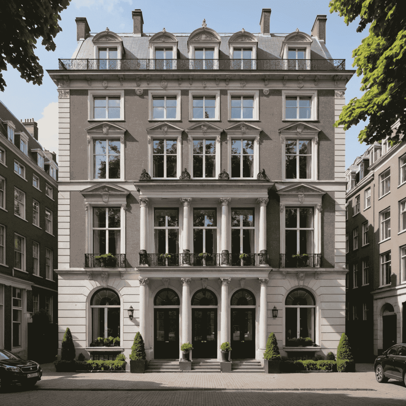 Statig herenhuis aan het Lange Voorhout met klassieke façade en koninklijke uitstraling