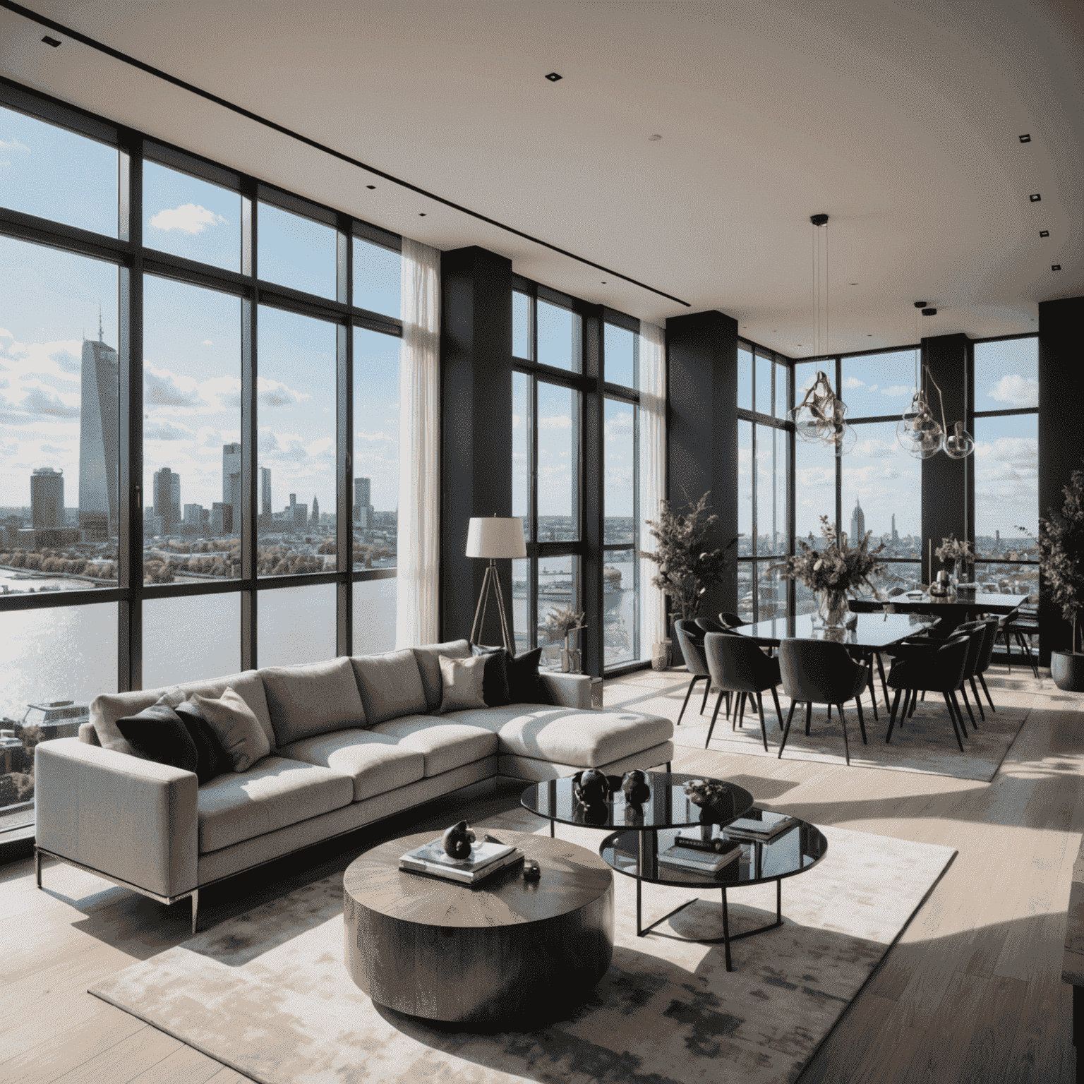 Een moderne luxe penthouse in Rotterdam met panoramisch uitzicht over de skyline en de Maas
