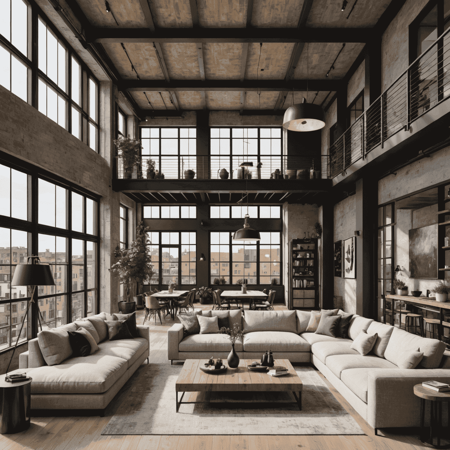 Loft-stijl penthouse in Fenix I met industriële elementen en grote raampartijen